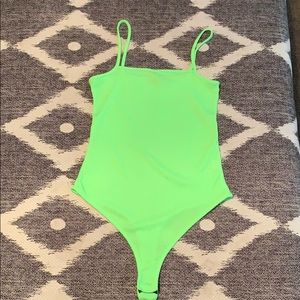 Neon Green Leotard
